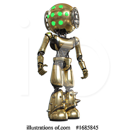 Royalty-Free (RF) Robot Clipart Illustration by Leo Blanchette - Stock Sample #1685845