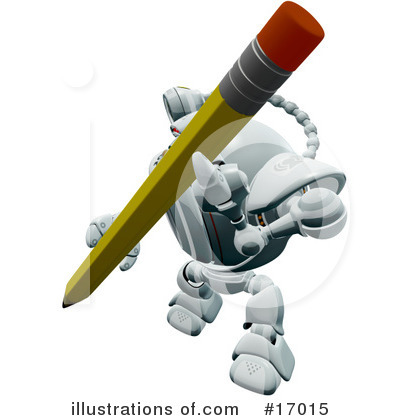 Royalty-Free (RF) Robot Clipart Illustration by Leo Blanchette - Stock Sample #17015
