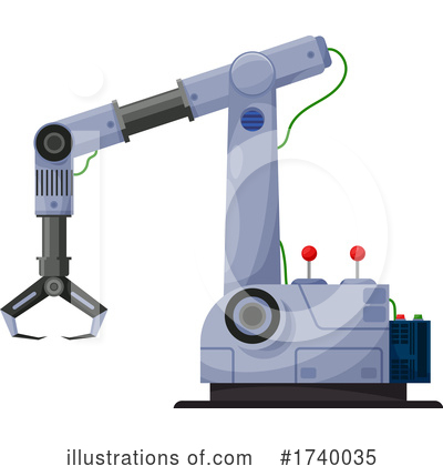 Robotic Arm Clipart #1740035 by Vector Tradition SM