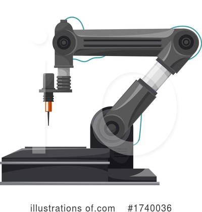 Robotic Arm Clipart #1740036 by Vector Tradition SM
