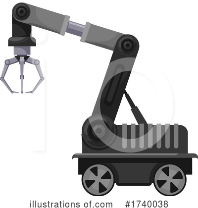 Royalty-Free (RF) Robot Clipart Illustration by Vector Tradition SM - Stock Sample #1740038