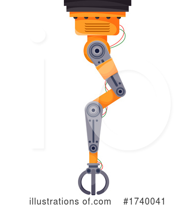 Robotic Arm Clipart #1740041 by Vector Tradition SM