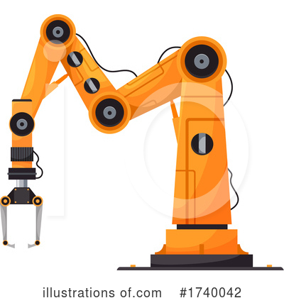 Robotic Arm Clipart #1740042 by Vector Tradition SM
