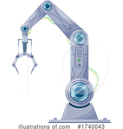 Royalty-Free (RF) Robot Clipart Illustration by Vector Tradition SM - Stock Sample #1740043