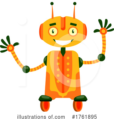 Royalty-Free (RF) Robot Clipart Illustration by Vector Tradition SM - Stock Sample #1761895