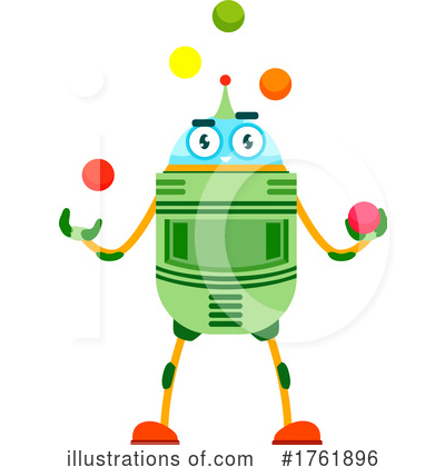 Royalty-Free (RF) Robot Clipart Illustration by Vector Tradition SM - Stock Sample #1761896