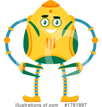 Royalty-Free (RF) Robot Clipart Illustration by Vector Tradition SM - Stock Sample #1761897