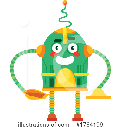 Royalty-Free (RF) Robot Clipart Illustration by Vector Tradition SM - Stock Sample #1764199