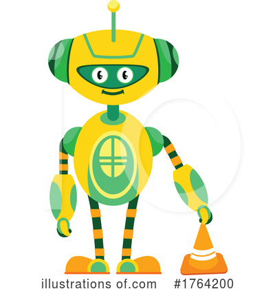Royalty-Free (RF) Robot Clipart Illustration by Vector Tradition SM - Stock Sample #1764200