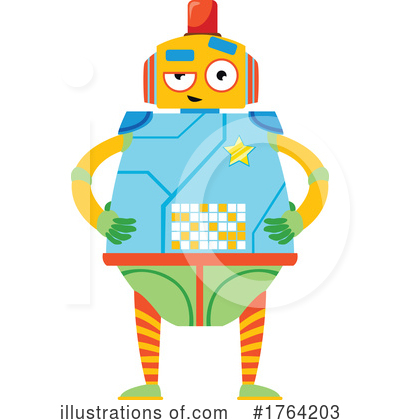 Royalty-Free (RF) Robot Clipart Illustration by Vector Tradition SM - Stock Sample #1764203