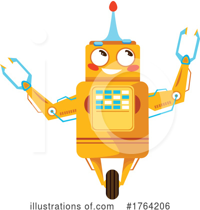 Royalty-Free (RF) Robot Clipart Illustration by Vector Tradition SM - Stock Sample #1764206
