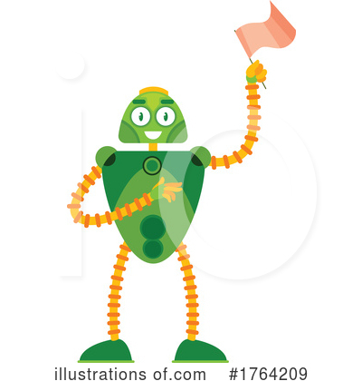 Royalty-Free (RF) Robot Clipart Illustration by Vector Tradition SM - Stock Sample #1764209