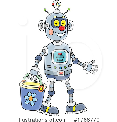 Royalty-Free (RF) Robot Clipart Illustration by Alex Bannykh - Stock Sample #1788770