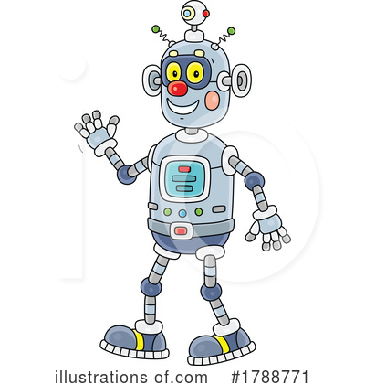 Royalty-Free (RF) Robot Clipart Illustration by Alex Bannykh - Stock Sample #1788771