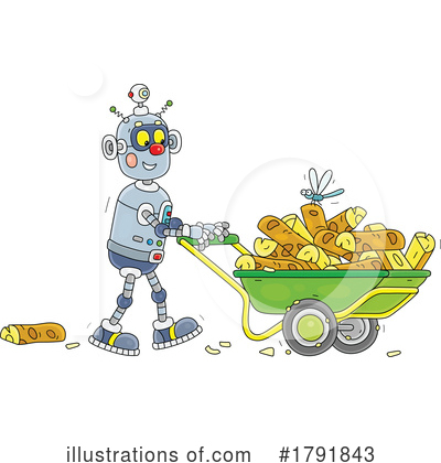 Royalty-Free (RF) Robot Clipart Illustration by Alex Bannykh - Stock Sample #1791843