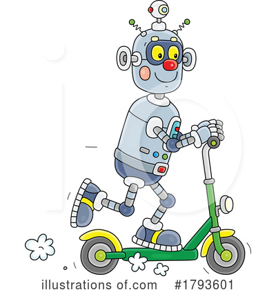 Scooter Clipart #1793601 by Alex Bannykh