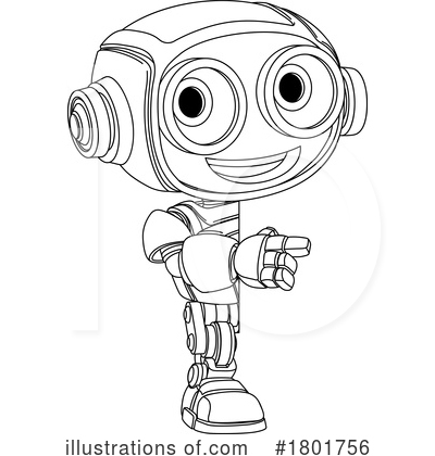 Royalty-Free (RF) Robot Clipart Illustration by AtStockIllustration - Stock Sample #1801756