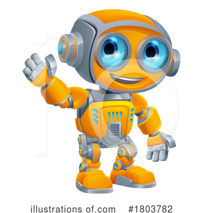 Royalty-Free (RF) Robot Clipart Illustration by AtStockIllustration - Stock Sample #1803782