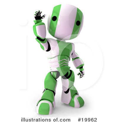Royalty-Free (RF) Robot Clipart Illustration by Leo Blanchette - Stock Sample #19962