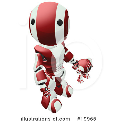 Royalty-Free (RF) Robot Clipart Illustration by Leo Blanchette - Stock Sample #19965