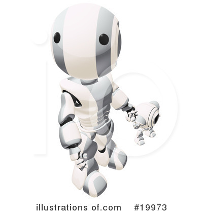 Royalty-Free (RF) Robot Clipart Illustration by Leo Blanchette - Stock Sample #19973