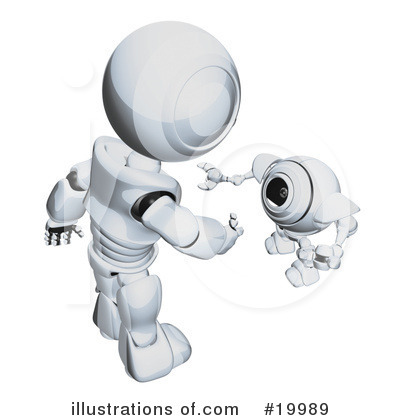 Royalty-Free (RF) Robot Clipart Illustration by Leo Blanchette - Stock Sample #19989