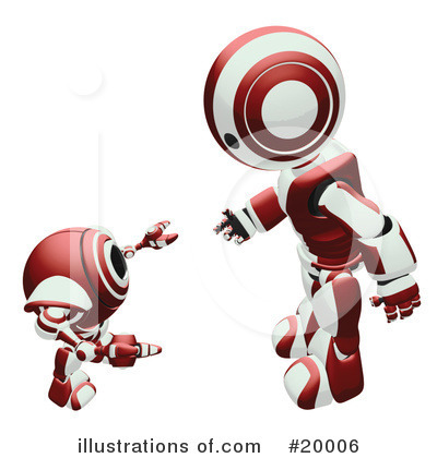 Royalty-Free (RF) Robot Clipart Illustration by Leo Blanchette - Stock Sample #20006
