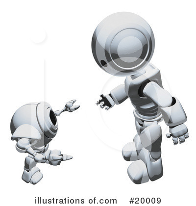 Royalty-Free (RF) Robot Clipart Illustration by Leo Blanchette - Stock Sample #20009