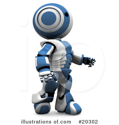 Royalty-Free (RF) Robot Clipart Illustration by Leo Blanchette - Stock Sample #20302