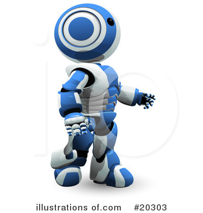 Royalty-Free (RF) Robot Clipart Illustration by Leo Blanchette - Stock Sample #20303