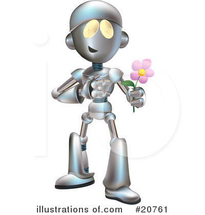 Robots Clipart #20761 by AtStockIllustration