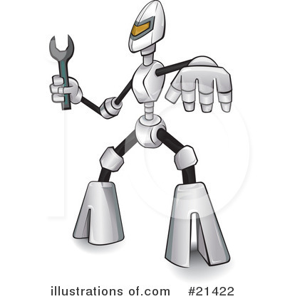 Royalty-Free (RF) Robot Clipart Illustration by Paulo Resende - Stock Sample #21422