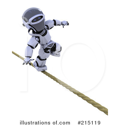 Royalty-Free (RF) Robot Clipart Illustration by KJ Pargeter - Stock Sample #215119