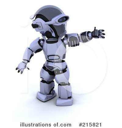 Royalty-Free (RF) Robot Clipart Illustration by KJ Pargeter - Stock Sample #215821