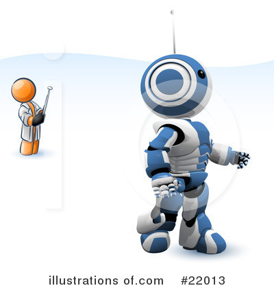 Royalty-Free (RF) Robot Clipart Illustration by Leo Blanchette - Stock Sample #22013