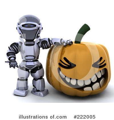 Royalty-Free (RF) Robot Clipart Illustration by KJ Pargeter - Stock Sample #222005