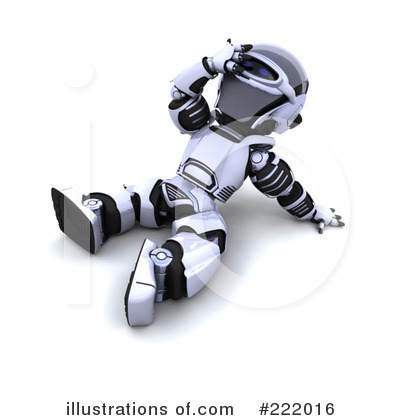 Royalty-Free (RF) Robot Clipart Illustration by KJ Pargeter - Stock Sample #222016