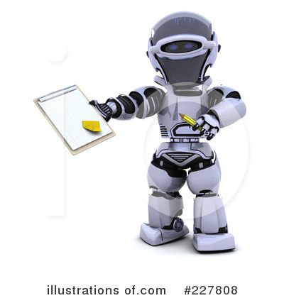 Royalty-Free (RF) Robot Clipart Illustration by KJ Pargeter - Stock Sample #227808