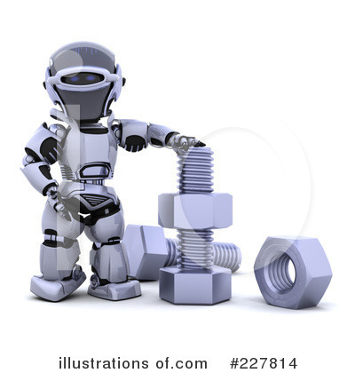 Royalty-Free (RF) Robot Clipart Illustration by KJ Pargeter - Stock Sample #227814