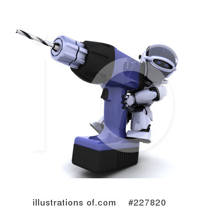 Royalty-Free (RF) Robot Clipart Illustration by KJ Pargeter - Stock Sample #227820