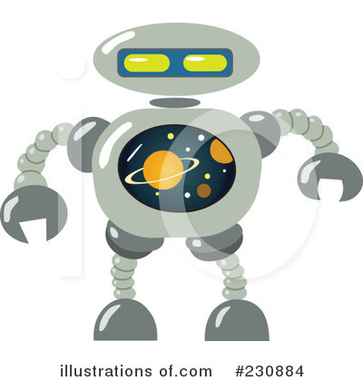 Royalty-Free (RF) Robot Clipart Illustration by yayayoyo - Stock Sample #230884