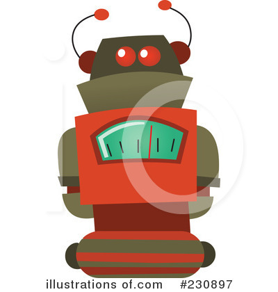 Royalty-Free (RF) Robot Clipart Illustration by yayayoyo - Stock Sample #230897