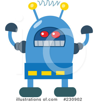 Royalty-Free (RF) Robot Clipart Illustration by yayayoyo - Stock Sample #230902