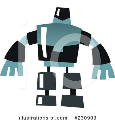 Royalty-Free (RF) Robot Clipart Illustration by yayayoyo - Stock Sample #230903