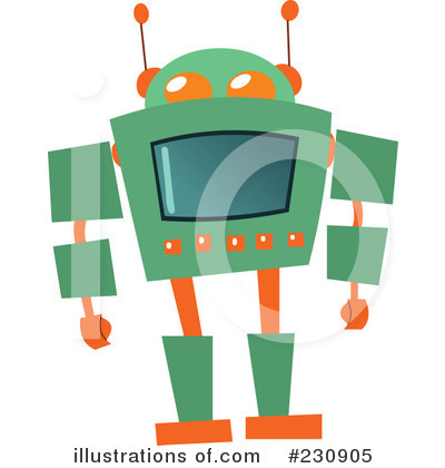 Royalty-Free (RF) Robot Clipart Illustration by yayayoyo - Stock Sample #230905
