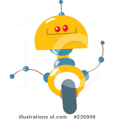 Royalty-Free (RF) Robot Clipart Illustration by yayayoyo - Stock Sample #230906