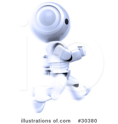 Royalty-Free (RF) Robot Clipart Illustration by Leo Blanchette - Stock Sample #30380