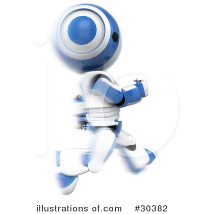 Royalty-Free (RF) Robot Clipart Illustration by Leo Blanchette - Stock Sample #30382