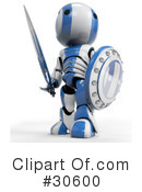 Robot Clipart #30600 by Leo Blanchette