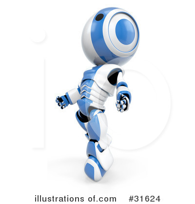Royalty-Free (RF) Robot Clipart Illustration by Leo Blanchette - Stock Sample #31624